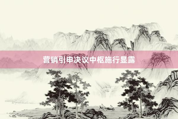 营销引申决议中枢施行显露